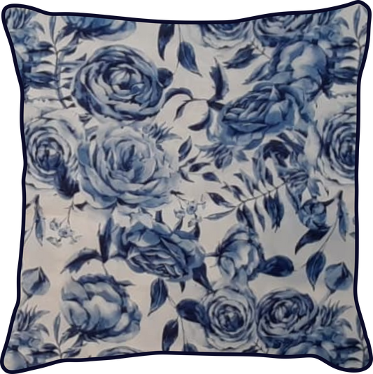 Blue Rose Scatter Cushion